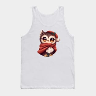 Cute Owl Drawing Tank Top